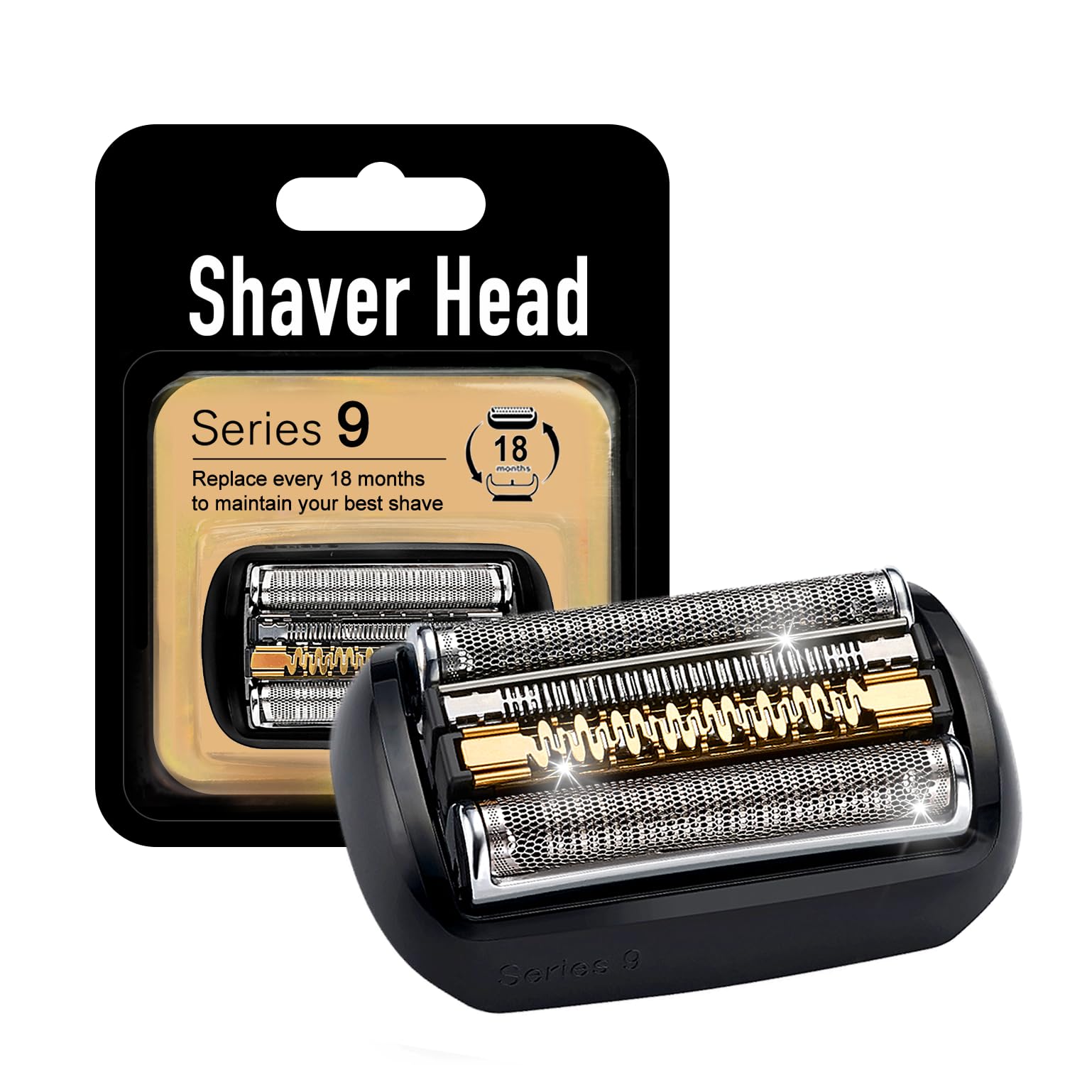 92B Series 9 Electric Replacement Shaver Head Accessories Series 9 Electric Shaver blade Compatible with Braun Series 9 9290cc, 9291cc, 9370cc, 9293s, 9385cc, 9390cc, 9330s, 9296cc (Upgraded ver.)