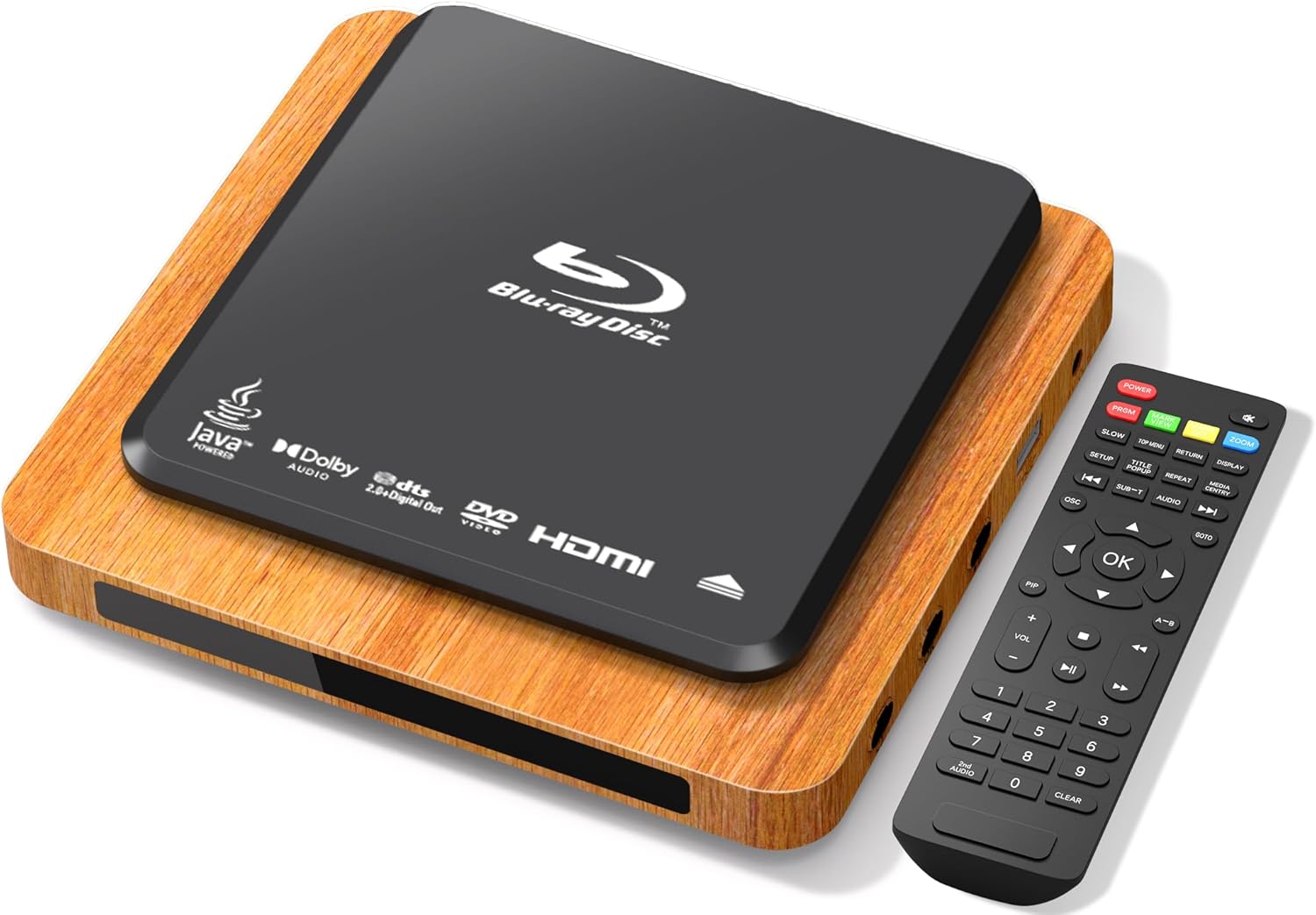 Blu Ray Player, 1080p Full HD Dolby Surround Sound A 1 Blu-Ray All Region DVD Player, HDMI/USB/AV Connection Blue Ray Disc Player for TV/RV/Home Theater/Car, Built-in PAL/NTSC with HDMI/AV Cable