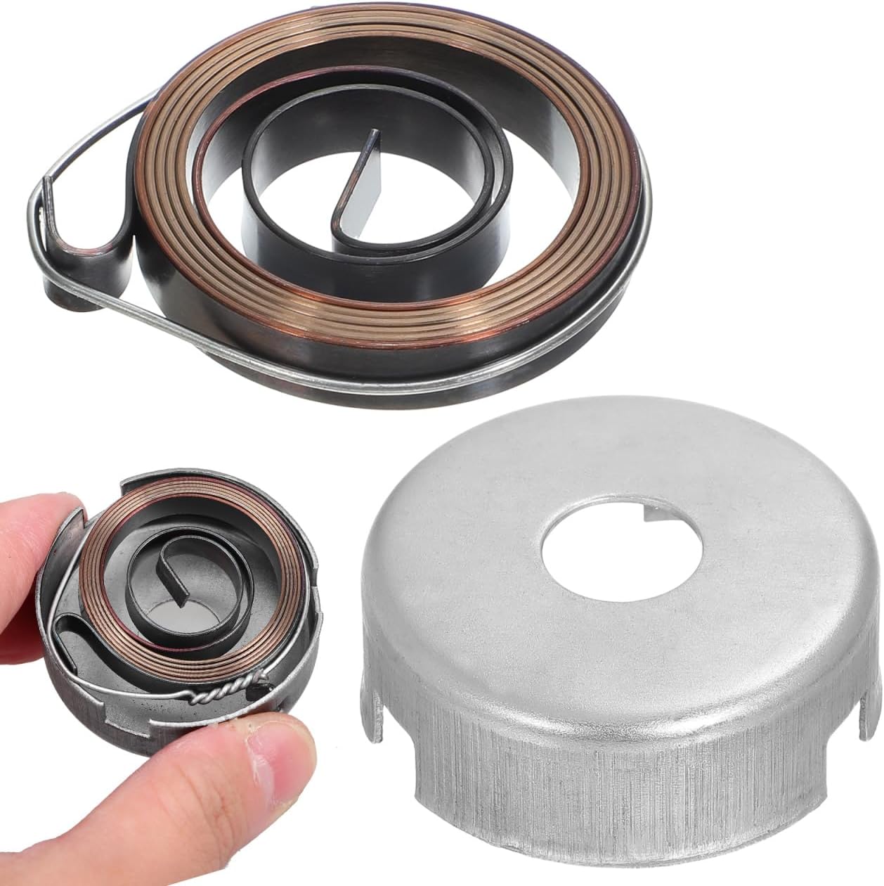 HOMSFOU Drill Press Replacement Return Spring Quill Feed Coil Spring Assembly with Sleeve Steel Drill Press for Benchtop Repair Easy Installation
