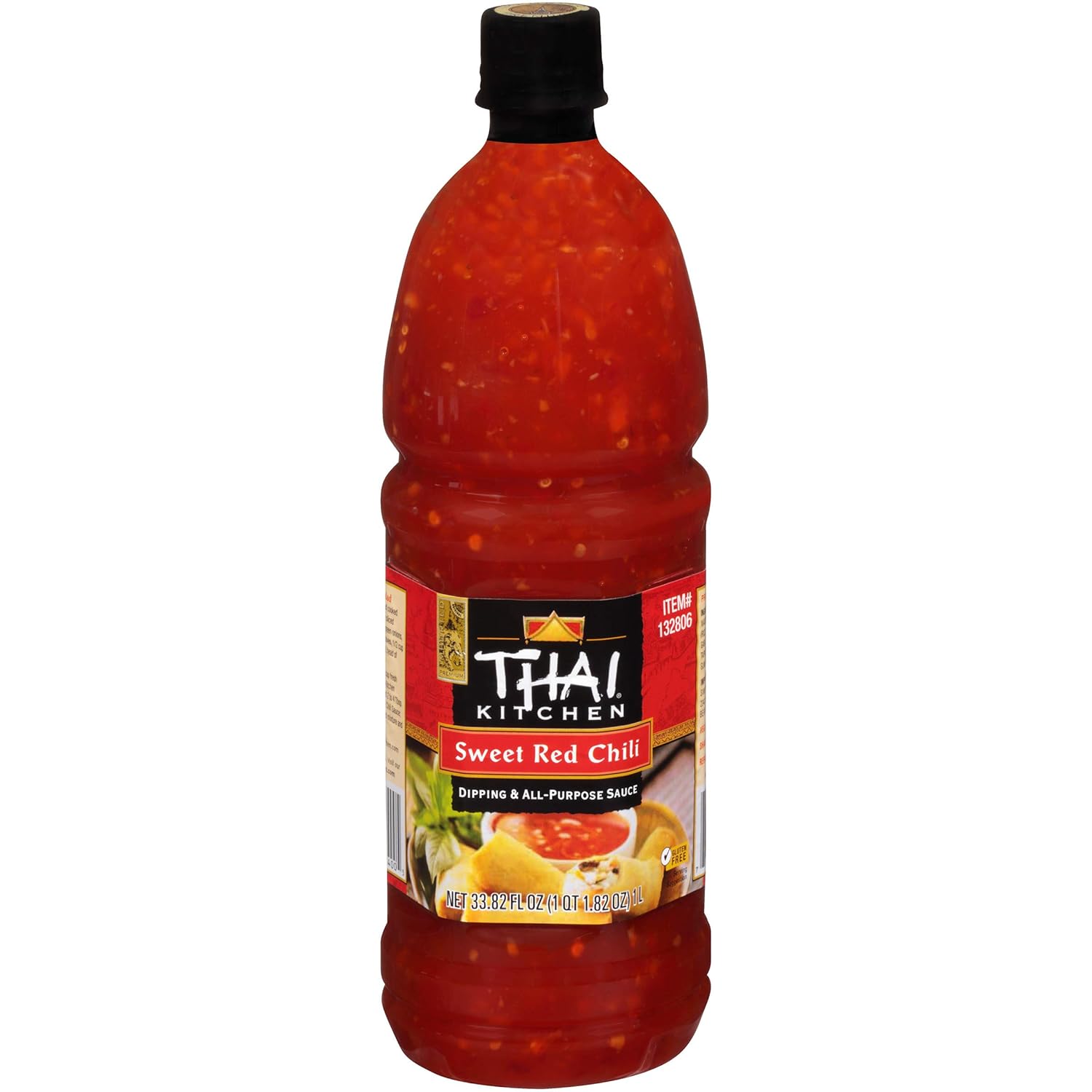 Thai Kitchen Sweet Red Chili Sauce, 33.82 oz - One 33.82 Ounce Jar of Sweet Chili Sauce, Perfect on Seafood, Wings, Vegetables, Pizza and More