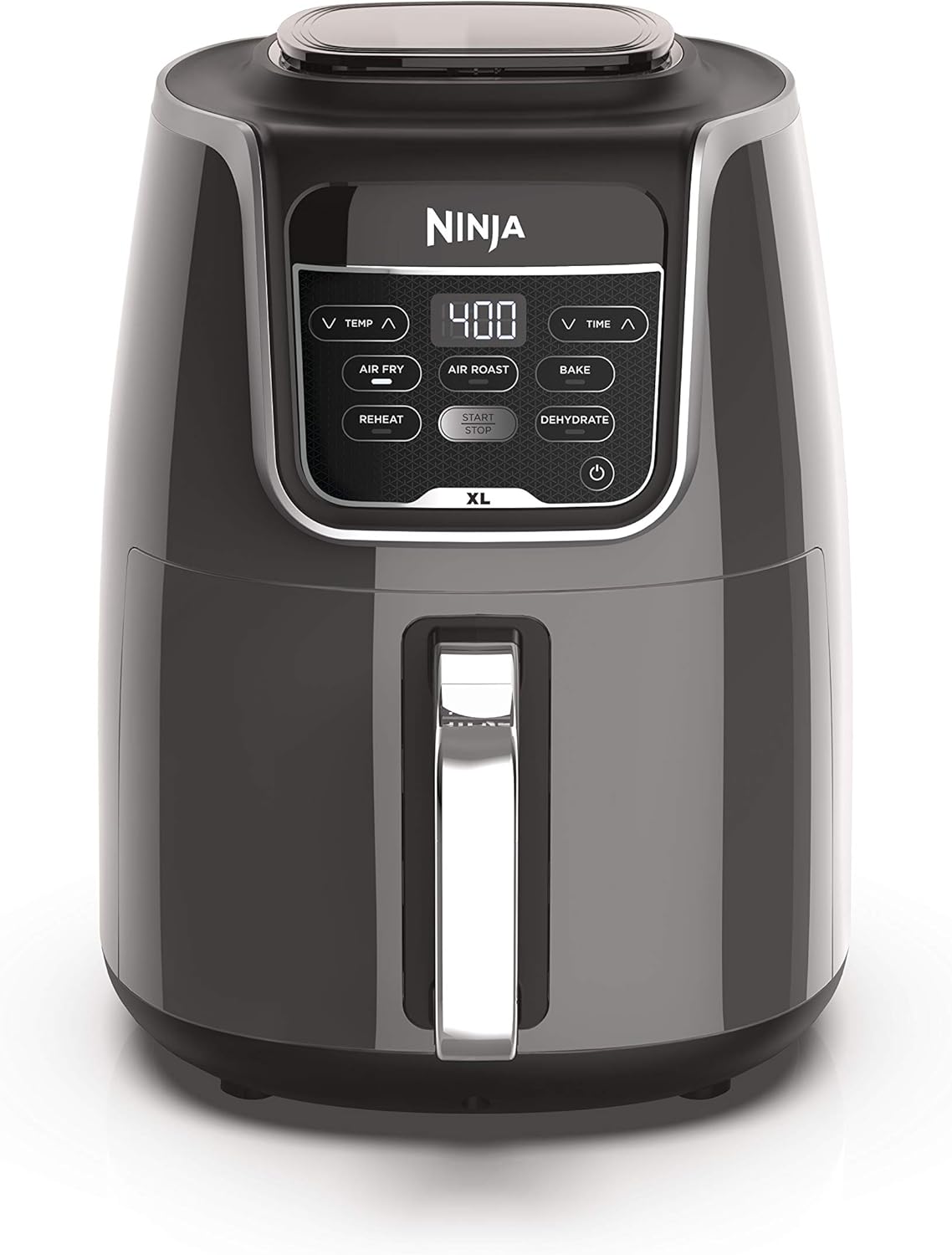 Ninja Air Fryer XL, 5.5 Qt. Capacity that can Air Fry, Air Roast, Bake, Reheat & Dehydrate, with Dishwasher Safe, Nonstick Basket & Crisper Plate and a Chef-Inspired Recipe Guide, Grey, AF150AMZ