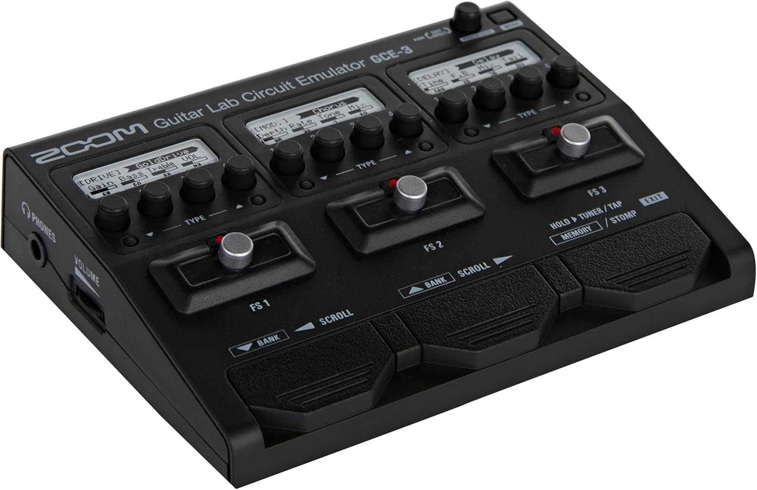 Zoom GCE-3 Guitar Lab Circuit Emulator, Compact USB Audio Interface for Emulation of Zoom Effects Processors using Guitar Lab Software