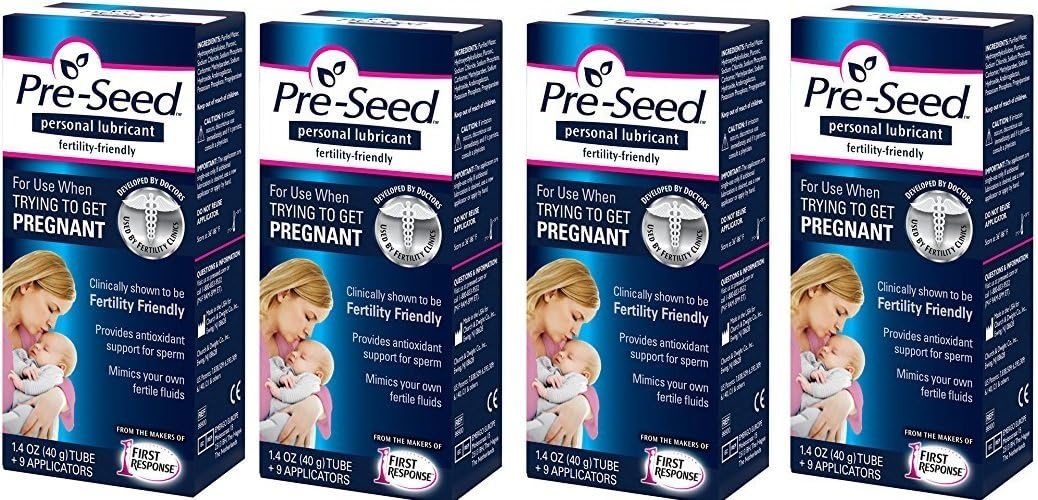 Pre-Seed Personal Lubricant muOegz, 4 Pack (1.4 Oz)