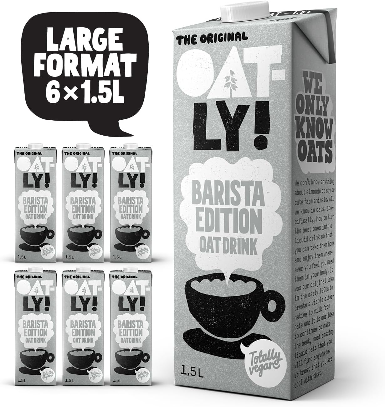 Oatly Barista Edition Large Pack Long Life (6 x 1.5 Litre)
