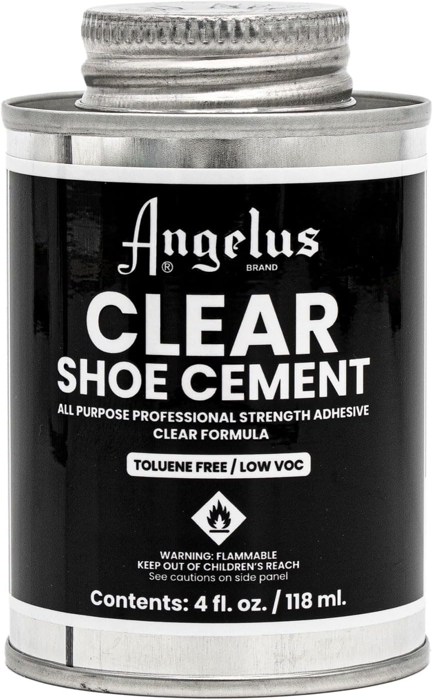 Angelus Clear Shoe Cement, 4oz can (992-04-000)