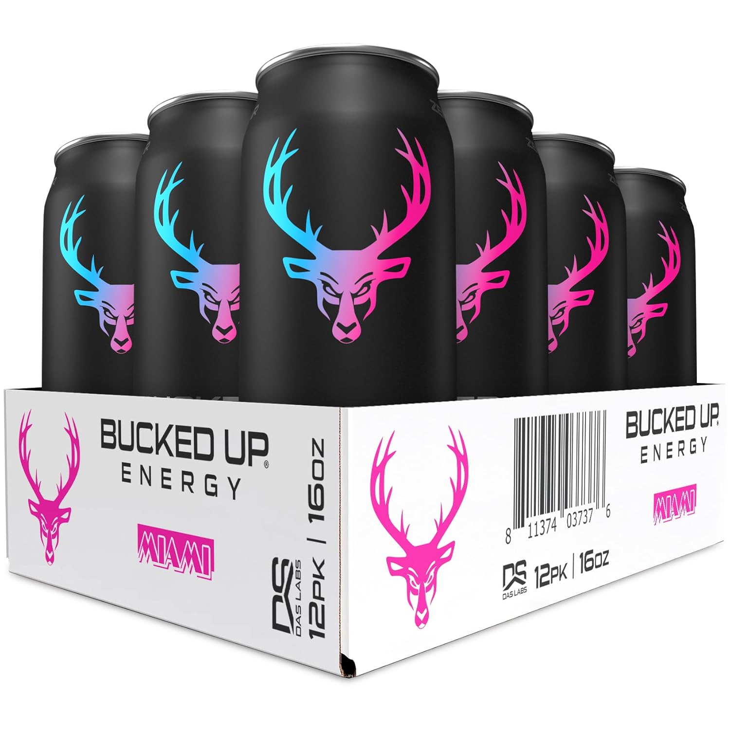 Bucked Up Energy Drink 300mg (Miami) (12 CT)