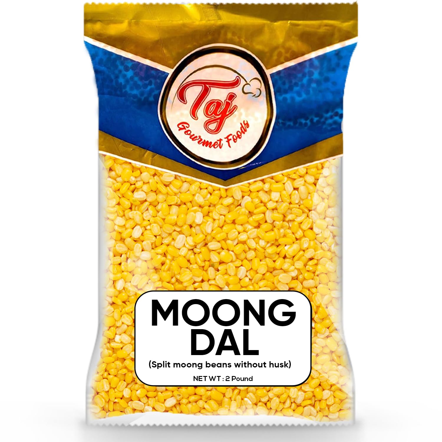 TAJ Moong Dal Mung Lentils, (2-Pounds)