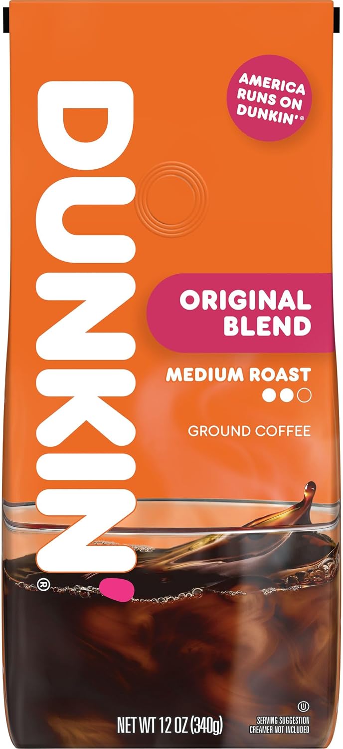 Dunkin Donuts Original Blend Medium Roast Ground Coffee 340g