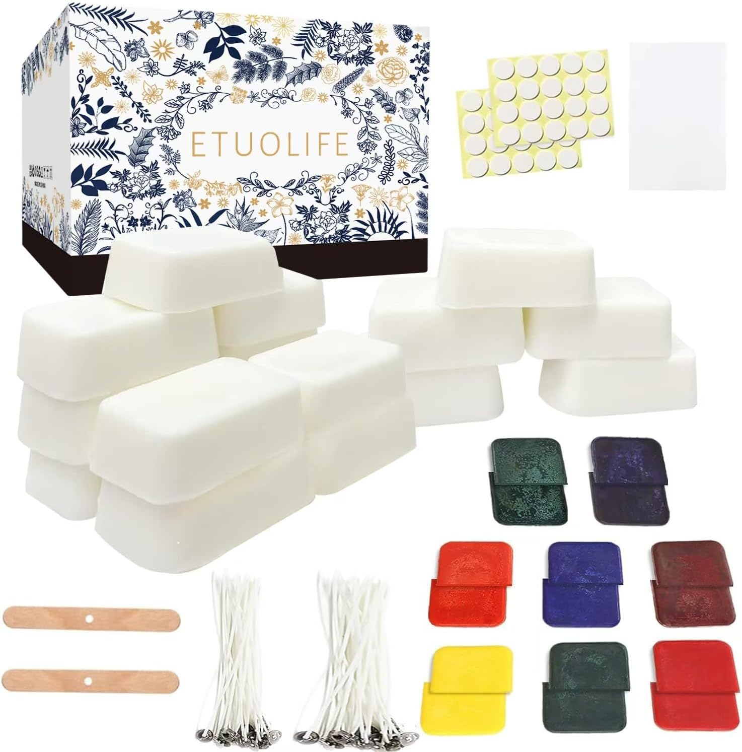 ETUOLIFE Candle Making Kit (More Soy Wax Candle Kit)