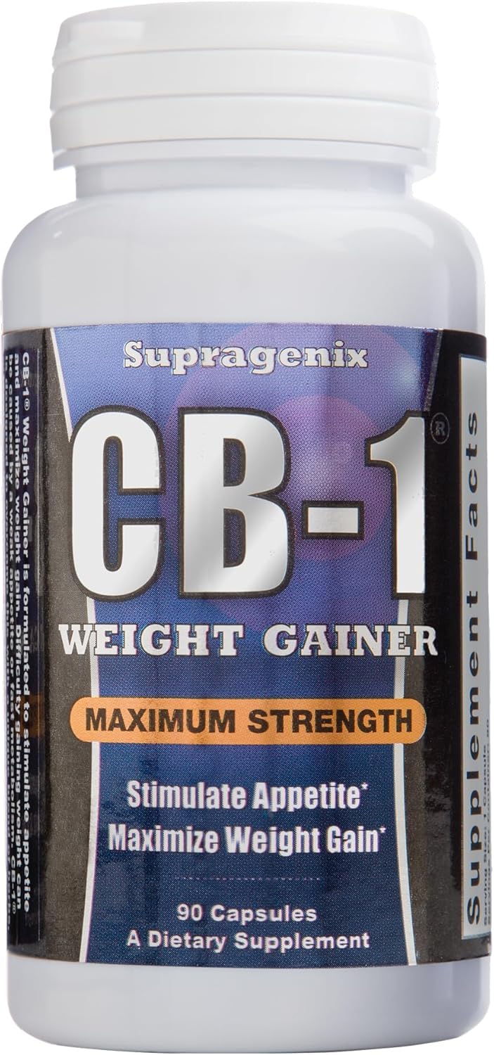 CB-1 Weight Gainer Pills (90 Count) | Weight Gain Support for Women & Men | Clinically Tested Appetite Booster for Safe, Effective Results | Powerful Mass Gainer