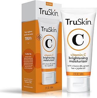 TruSkin Vitamin C Moisturizer Face Cream – Brightening, Anti Aging, Hydrating, Skin Wrinkle Cream – Vitamin B5, Vitamin E, Jojoba Oil, Aloe Vera & Green Tea, 2 Fl Oz