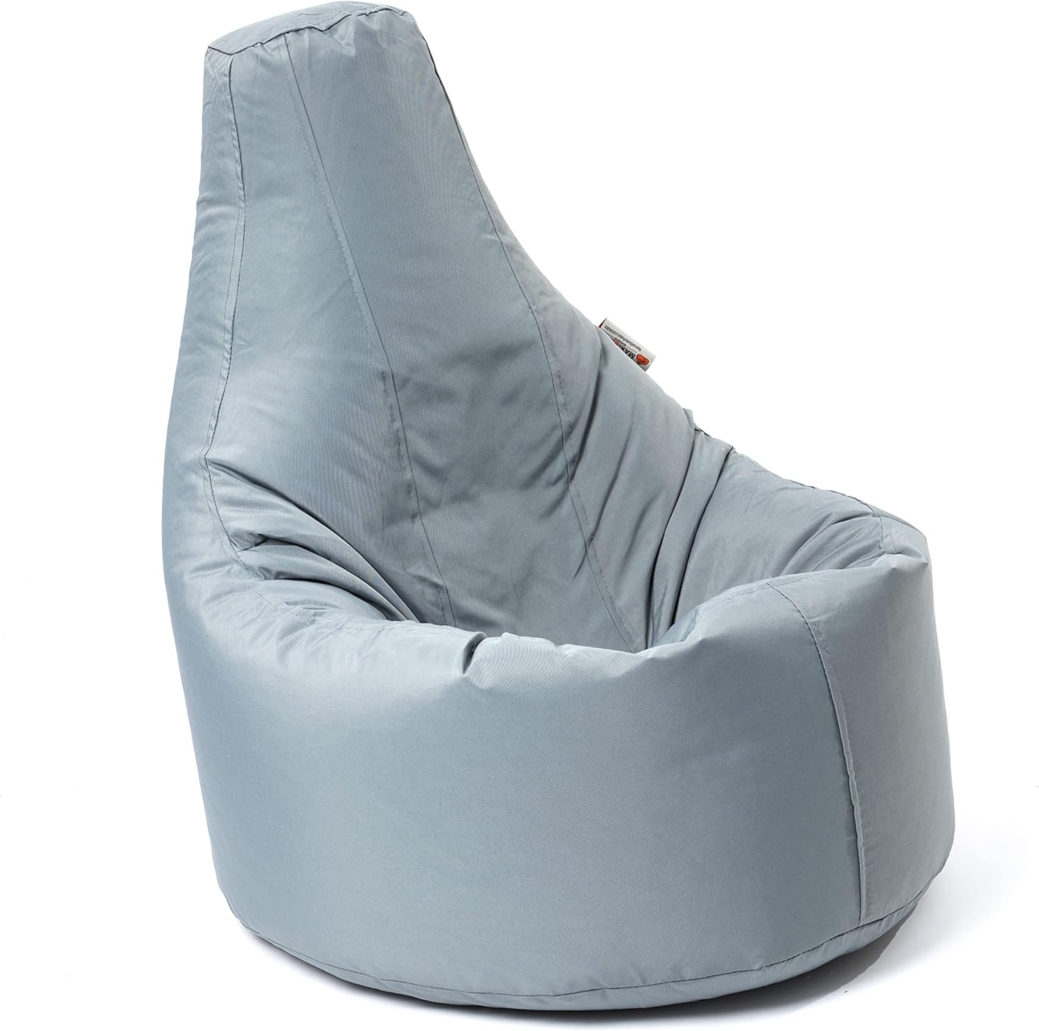 MaxiBean Bean Bag Chair Gaming indoor Outdoor Weather Resistant - Perfect for Home, Garden, Living Room Lounge - Adult, teenager Big Recliner BeanBag Chairs with Filling Beans Included - Grey