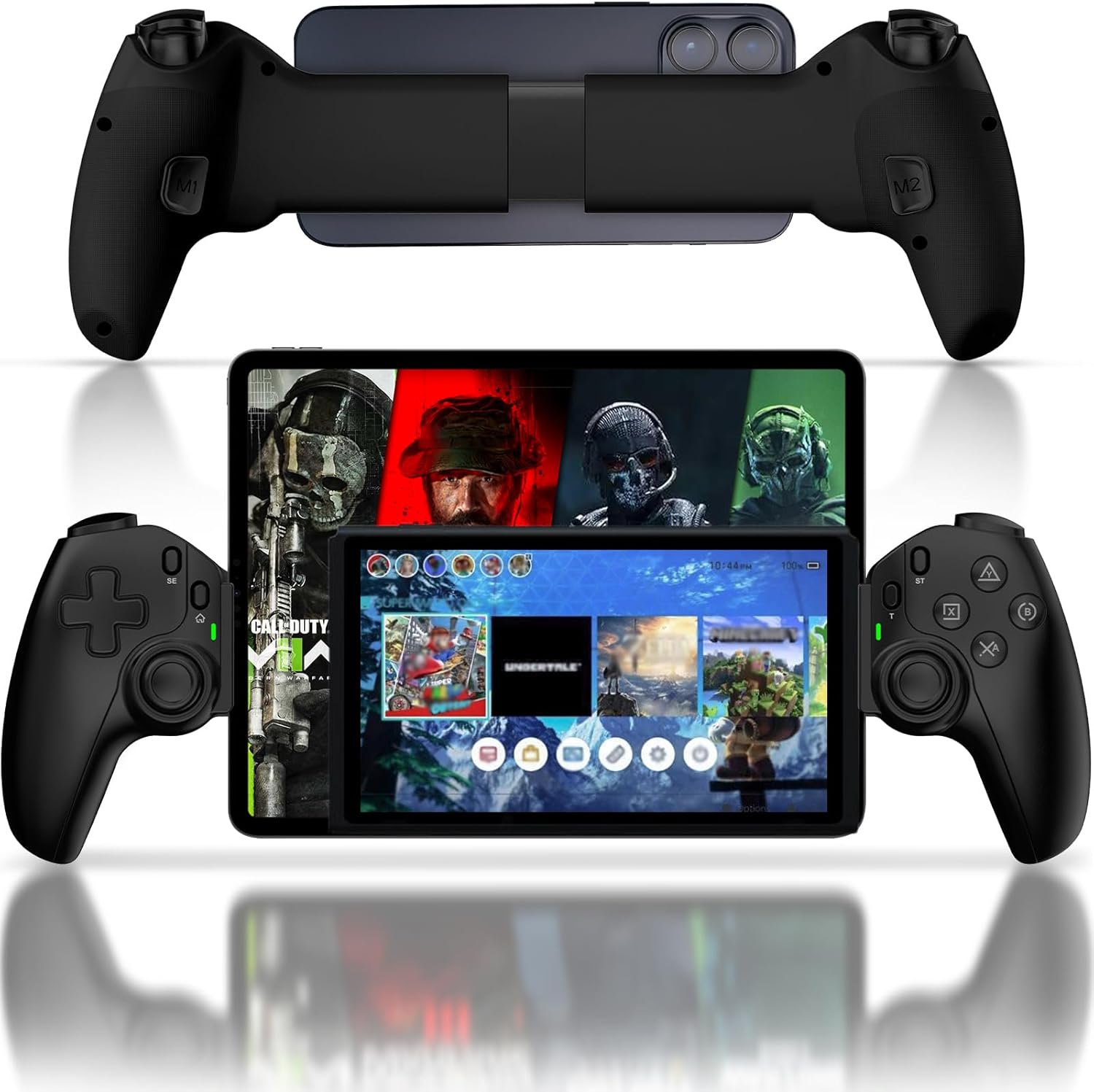 Joso Phone Controller for iPhone/iPad/Android/PC, D9 Game Controller for Switch/PS with Programmable Back Buttons/Hall Joysticks/Hall Trigger, iOS Android Controller Support Cloud Gaming/Remote Play
