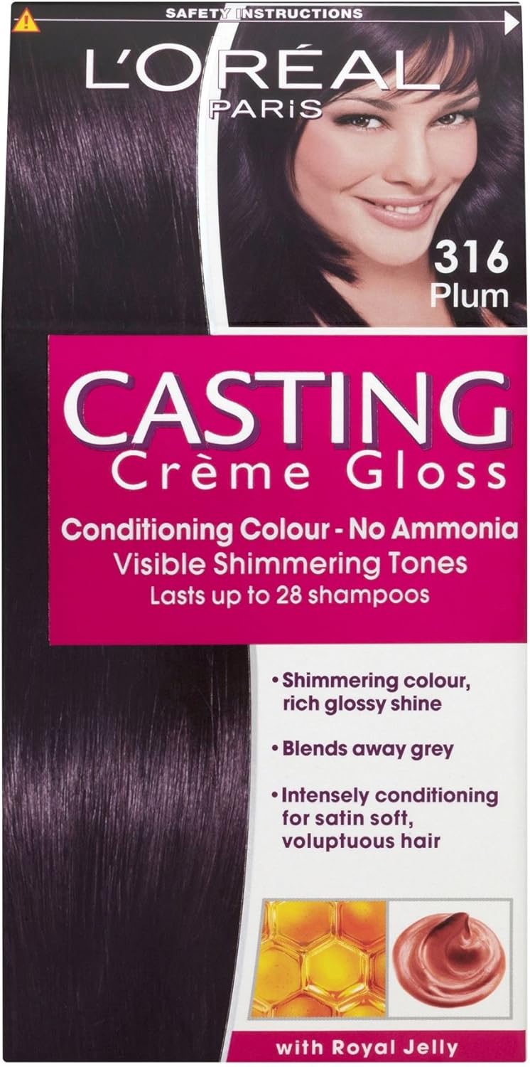 3 x L'Oreal Paris Casting Creme Gloss Conditioning Colour 316 Plum