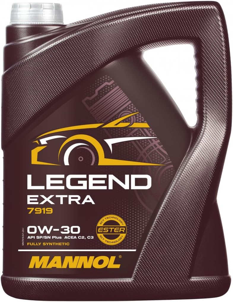 Mannol 5 Litre Legend Extra 0W-30 Engine Oil 7919 API SP ACEA C2 Universal Bi-Synthetic PAO And Ester Technology