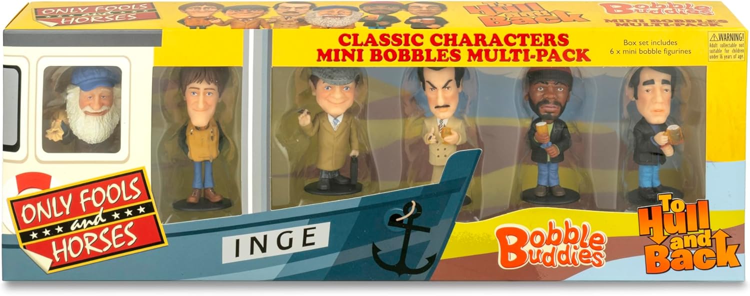Sporting Profiles Only Fools and Horses To Hull and Back 6 piece Mini Bobble Head Bobblehead Limited Edition Exclusive Set Gift Box