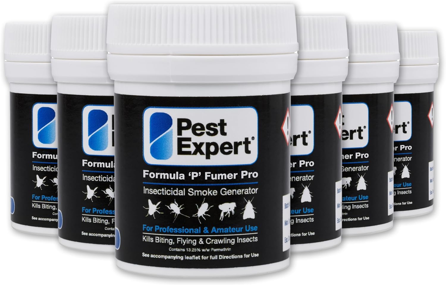 Pest Expert Cockroach Killer Smoke Bombs 6 x 7g - Formula 'P' Pro Cockroach Fumers