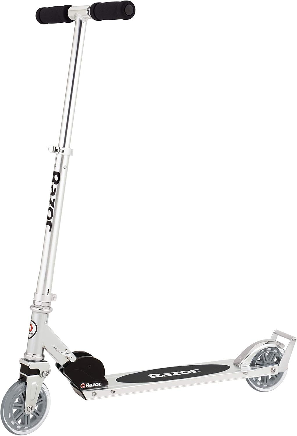 Razor A3 Kick Scooter for Kids - Larger Wheels, Front Suspension, Wheelie Bar, Lightweight, Foldable, and Adjustable Handlebars