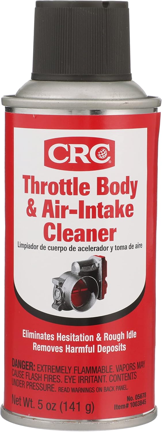 CRC Throttle Body & Air Intake Cleaner 05678 – 5 WT OZ, Cleaner for All Fuel Injected Gasoline Engines