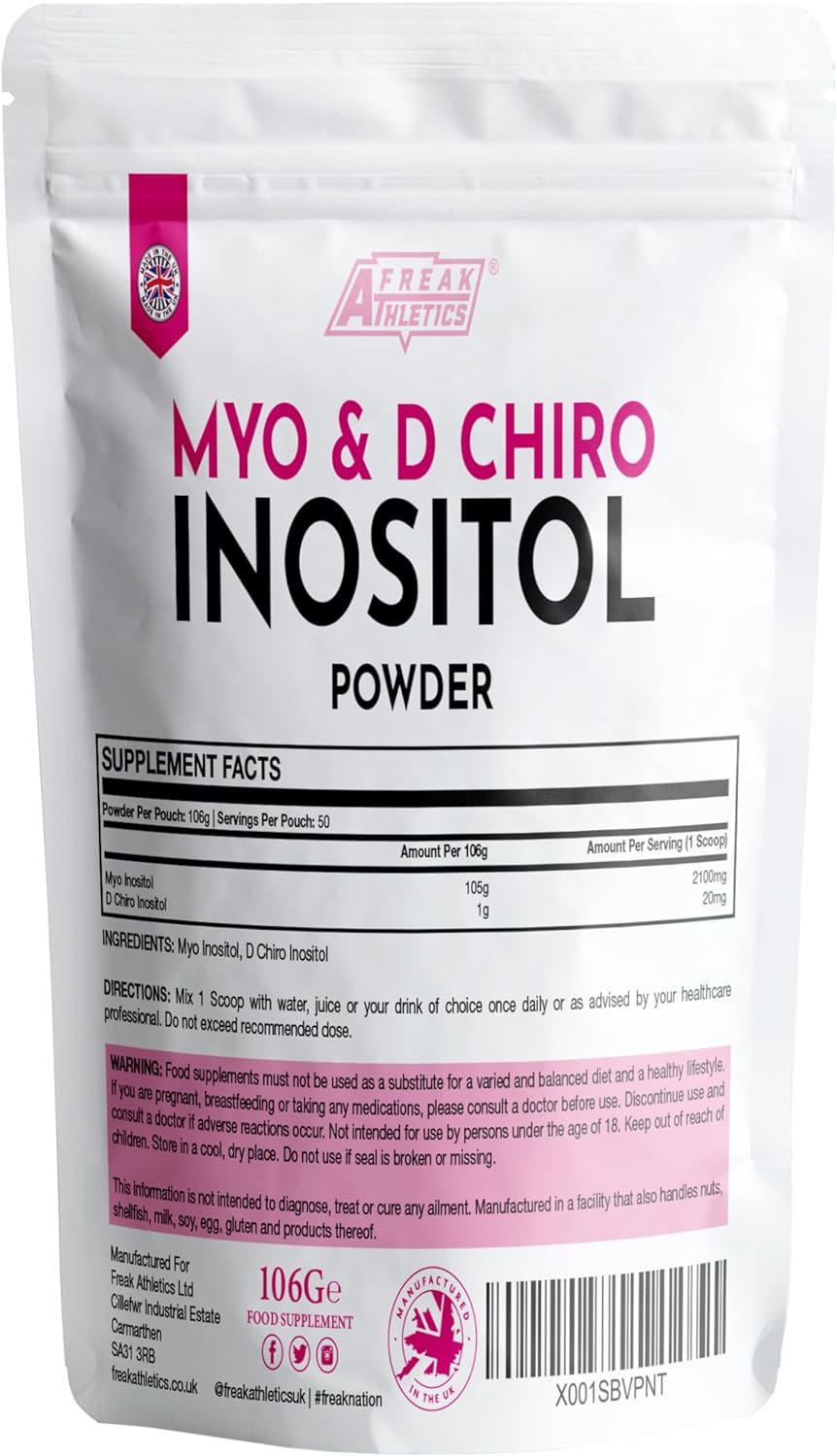 Myo & D Chiro Inositol Powder 106g - Supports Women with PCOS - Promotes Hormonal Balance & Normal Ovarian Function