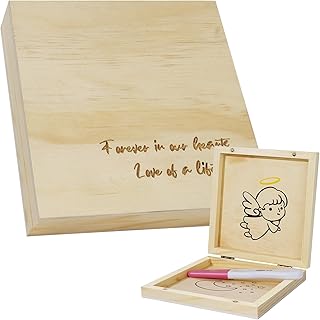 Miscarriage Memory Box, Miscarriage Gifts for Parents Mothers, Sympathy Gift Baskets for Parents,Baby Angel Memorial Box
