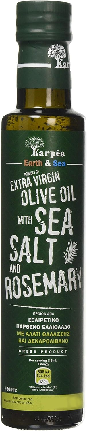 Karpea Extra Virgin olive oil with Sea Salt - Rosemary flavour 250 ml
