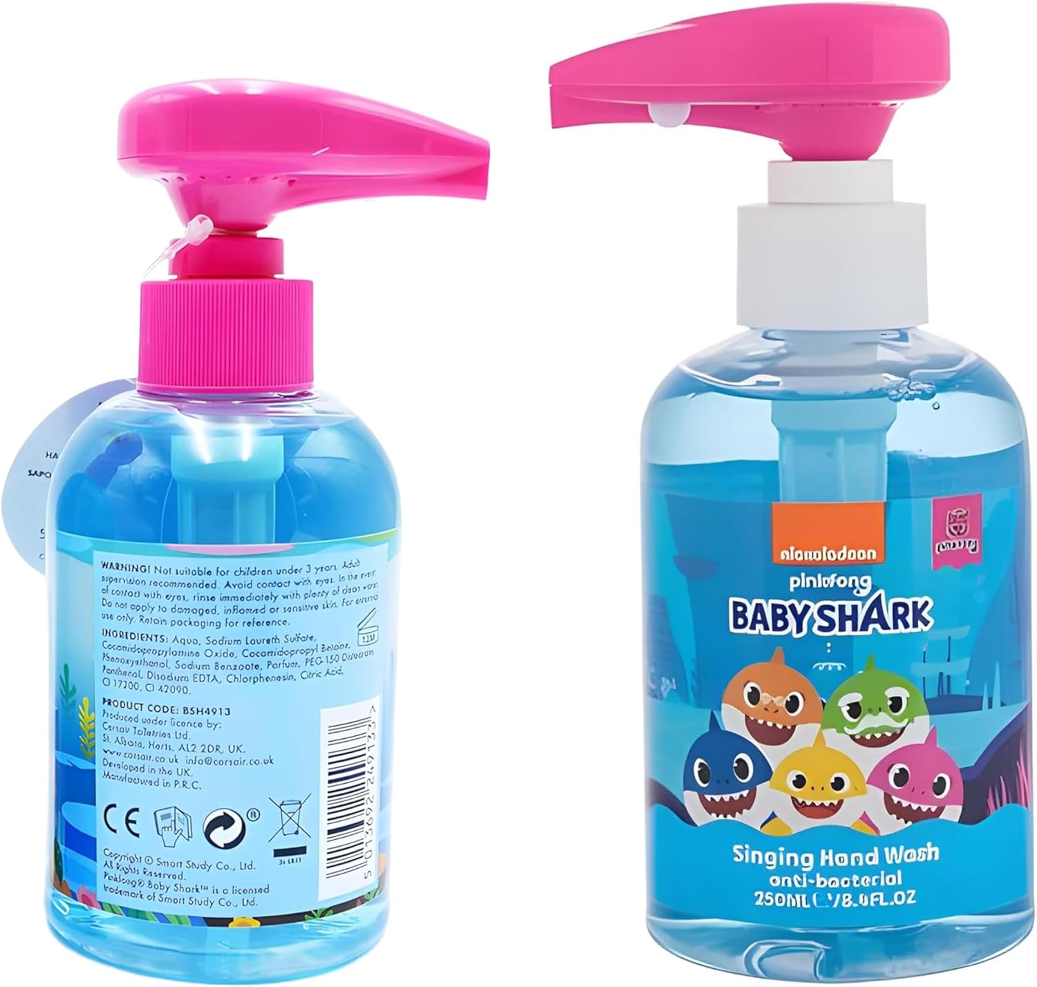 Pinkfong Baby Shark Singing Hand Wash Liquid Soap 250ml