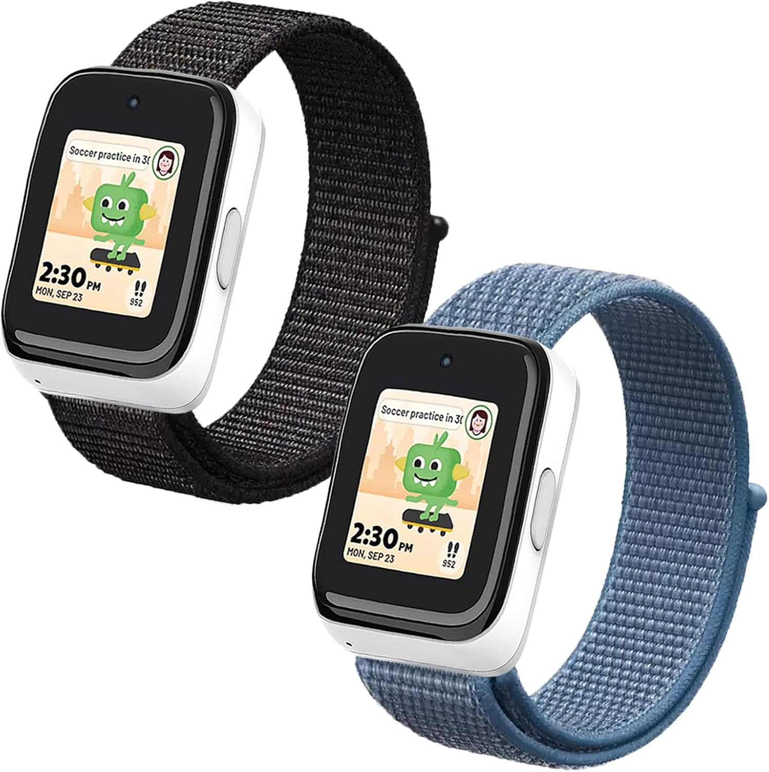 NewJourney Nylon Bands for T-Mobile SyncUP Kids Watch, 20mm Breathable Hook&Loop Strap Replacement for Boys Girls