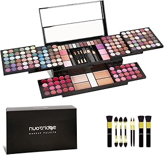 183 Colors All In One Makeup Kit For Woman &Girls - Makeup Gift Set Palette Include 132 Eyeshadow,40 lip gloss, 6 Blush,4 Bronzer, 1 Highlighter, 8 Makeup Brushes