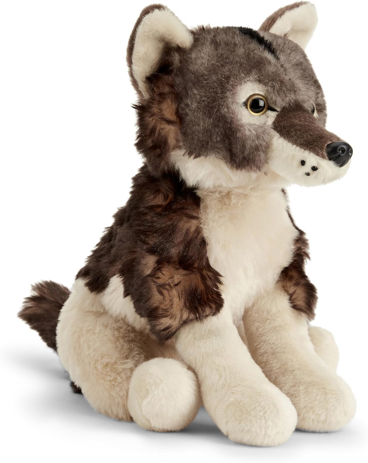 Zappi Co William the Grey Wolf Plush Toy Timber Wolf (22cm) - Soft, Cuddly, 100% Recycled - Loyal Pack Companion