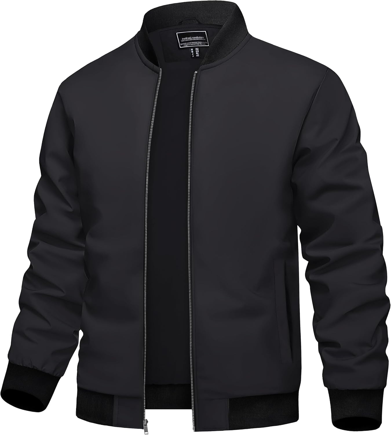TACVASEN Men's Lightweight Jacket Spring Bomber Fall Windbreaker Casual Stylish Coats with Pockets