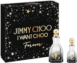 Jimmy Choo I Want Choo Forever Eau de Parfum 2 Piece Set - 3.3 fl. oz. Spray, 1.3 fl. oz. Spray - Long Lasting Fragrance with notes of Juicy Rose, Jasmine & Vanilla - Floral & Warm