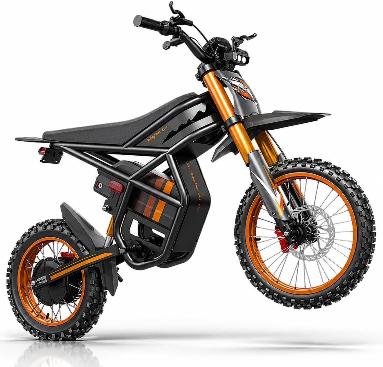 GT54 PRO /GT54 Electric Dirt Bike for Teens, 60V 25AH 40MPH // 48V 27AH 37MPH Ebike with 14"/12" Motorcycle Tire, 3000W/2000W Dual Hydraulic Brakes Mountain Off-Road Dirtbike for Ages 13+