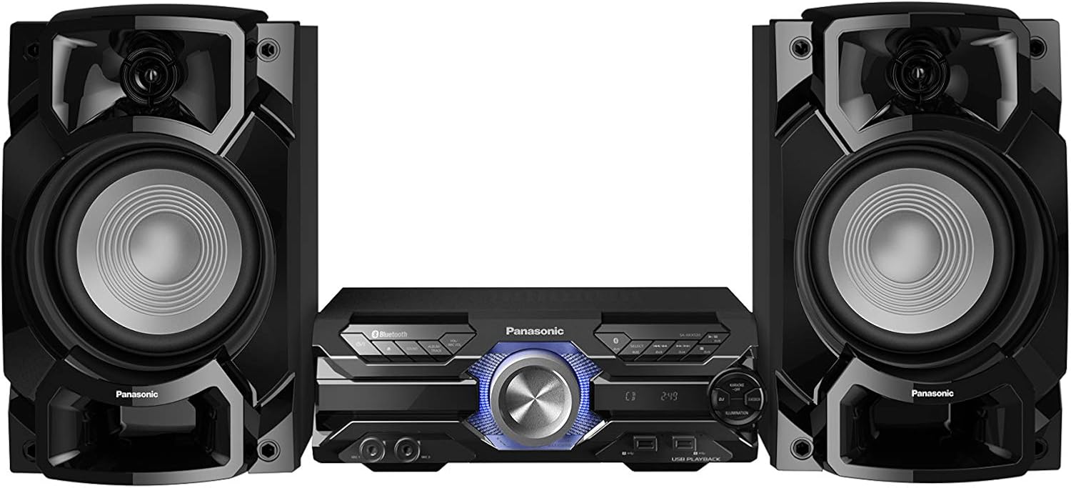 Panasonic SC-AKX520E-K 650W Wireless Megasound Hi-Fi Speaker System with Bluetooth and Karaoke,Black