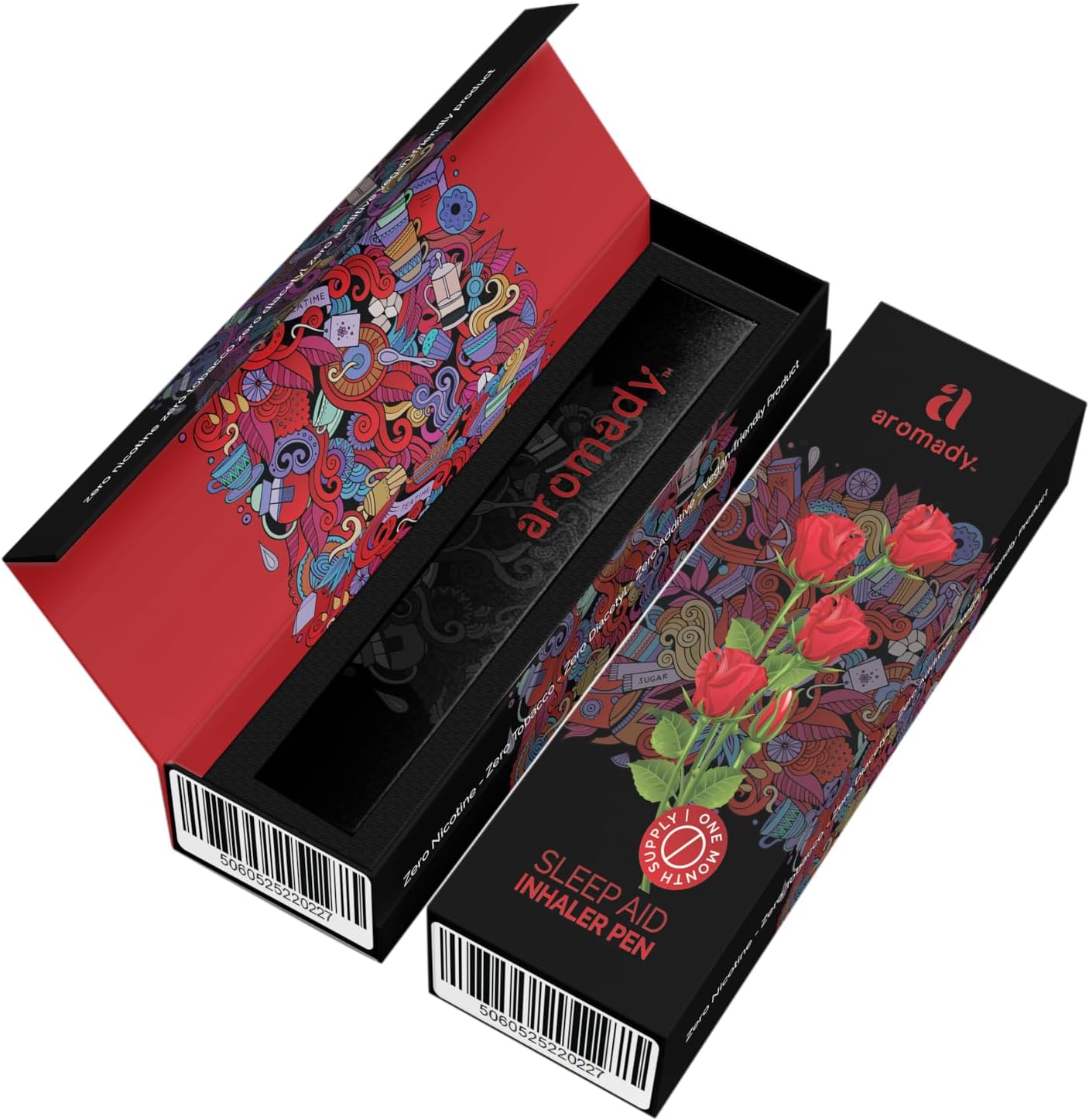 AROMADY™ Personal Portable Aromatherapy Essential Oil Diffuser | Sleep Aid Inhaler Pen | Rose Extract, Ashwaganda, L-Theanine | Exclusive Melatonin inducing blend | Calming & Relaxing | Rose