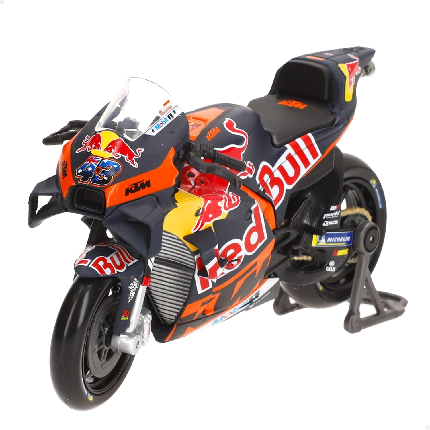Maisto MOTORBIKE 2023 RED BULL KTM FACTORY (#33 BINDER) - 1:18 Scale - Incredibly Detailed Die-Cast Replica Collectible Motorcycle Model, Multiple Colours