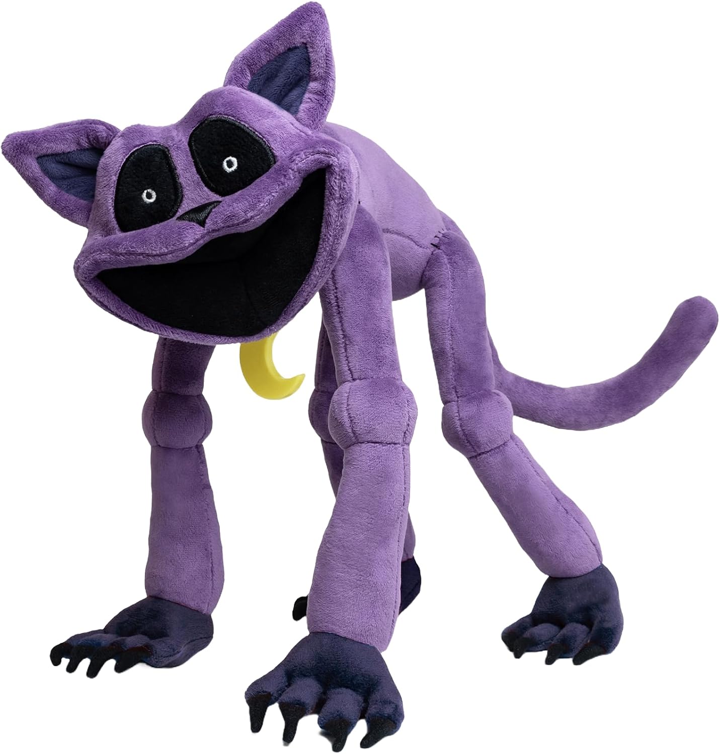 Poppy Playtime Monster CatNap Plush Toy with Posable Arms, Legs & Tail - Official, Purple