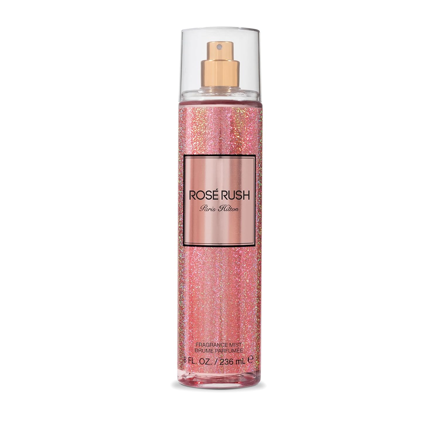 Paris Hilton Rose Rush Body Spray for Women | Floral and Fruity Fragrance | Notes of Rose Petals, Papaya and Amber | Feminine, Flirty and Long-Lasting | 8 Oz