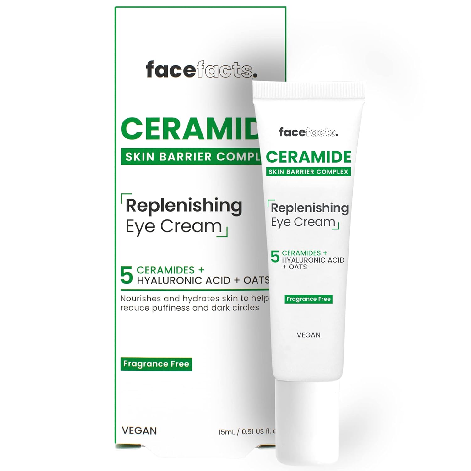 Crema occhi Ceramide | Ricostituente | Riduce gonfiore + occhiaie | 15 ml