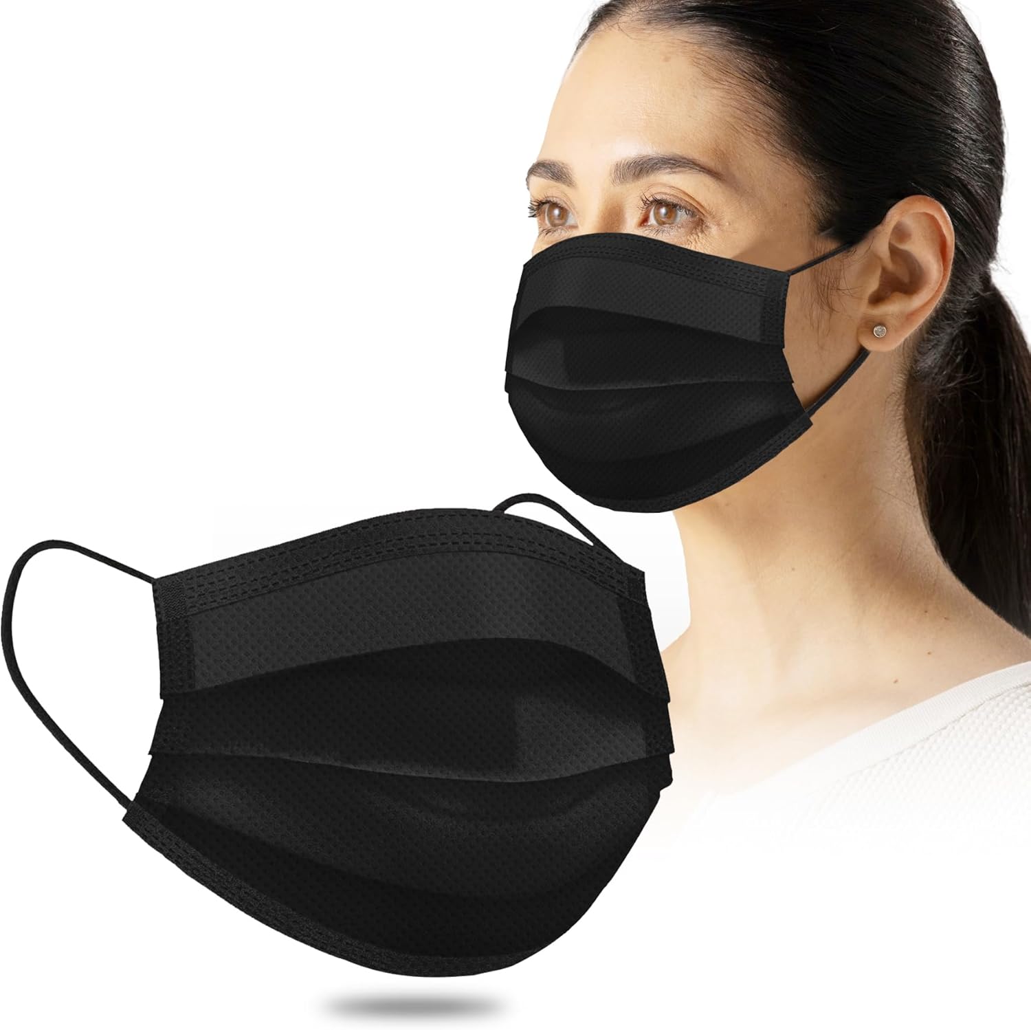 100 Pack 3 Ply Disposable/Filter Protection Face Masks for Adult Men Women