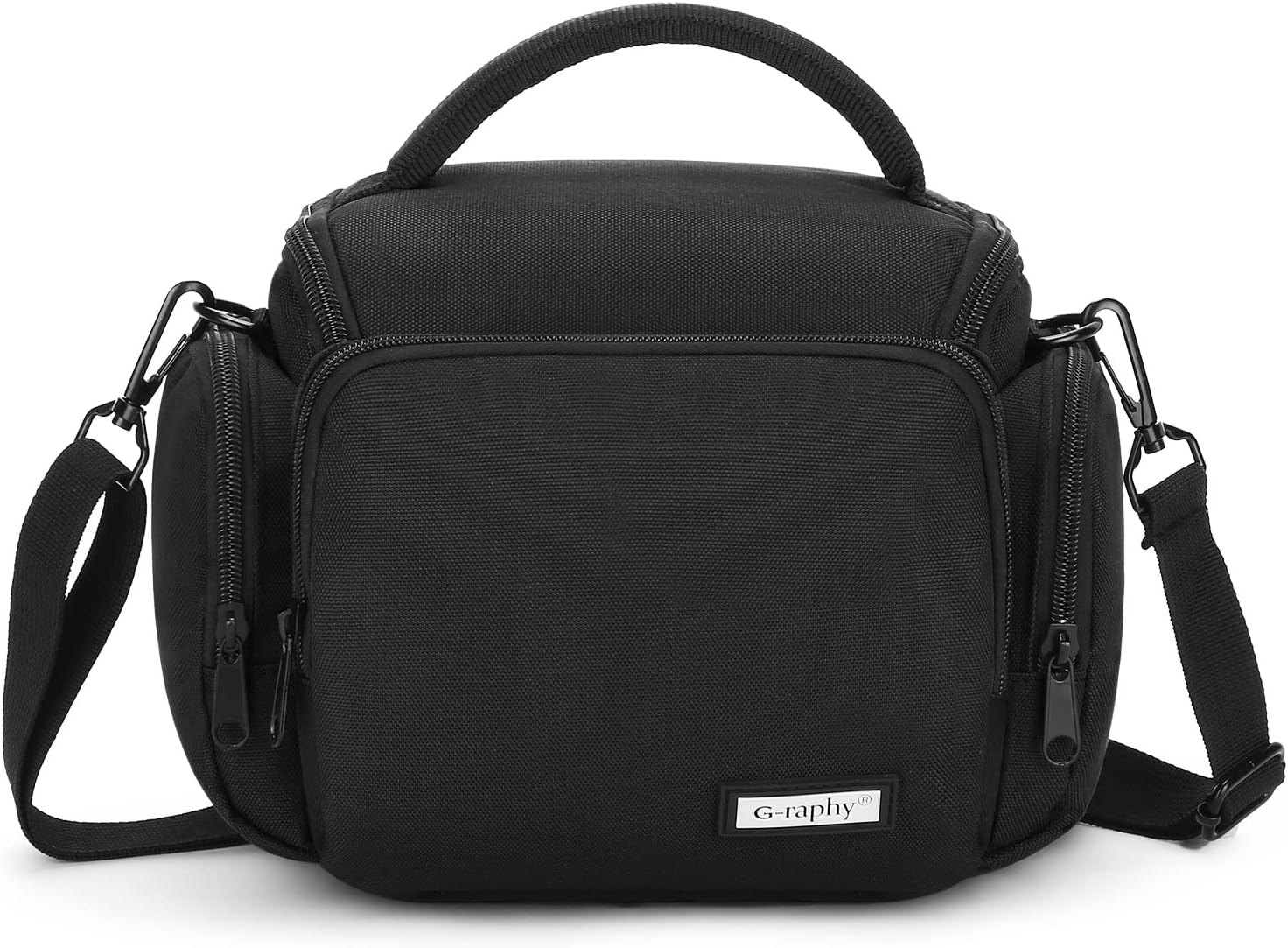G-raphy Camera Bag DSLR Camera Case SLR Bag with Removable Dividers and Straps for DSLR Cameras, Lenses and Other Camera Accessories (Black)