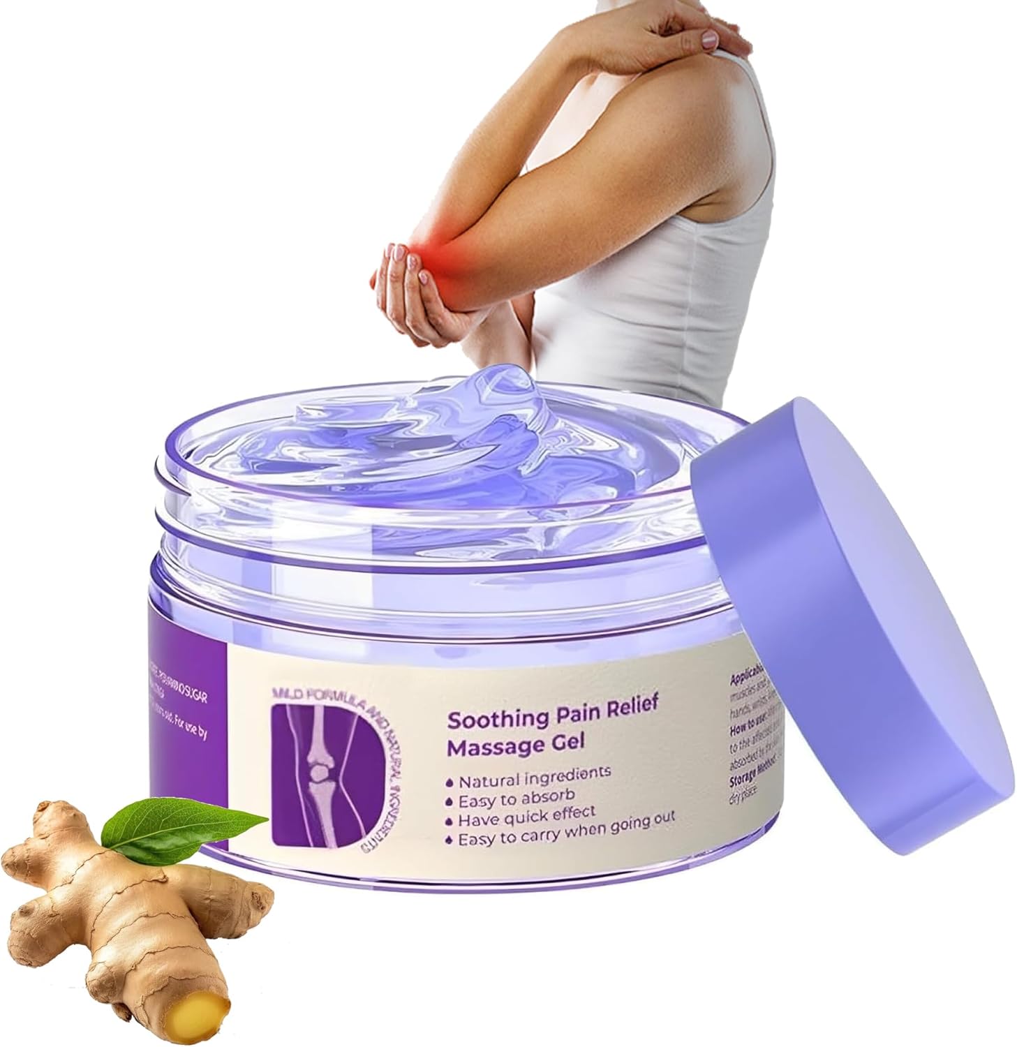 Kresin Joint Pain Purple Gel,Kresin Joint Gel for Joint Activities,Soothing Body,Massage Muscle,Suitable for Joint Pain Throughout The Body,Instant Relieves Joint Pain(1PCS)