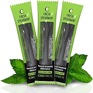 Cigtrus Natural Flavored Air Device - Inhaler | Fights Bad Habits & Oral Fixation Craving Relief |Tobacco-Free, Nicotine-Free, & Non-Electric | Refreshing & Sugar-Free | Fresh Spearmint- 3 Pieces
