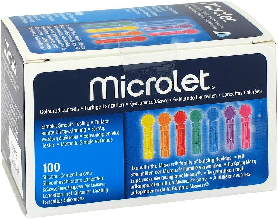 Microlet Lancets Coloured Pack of 100