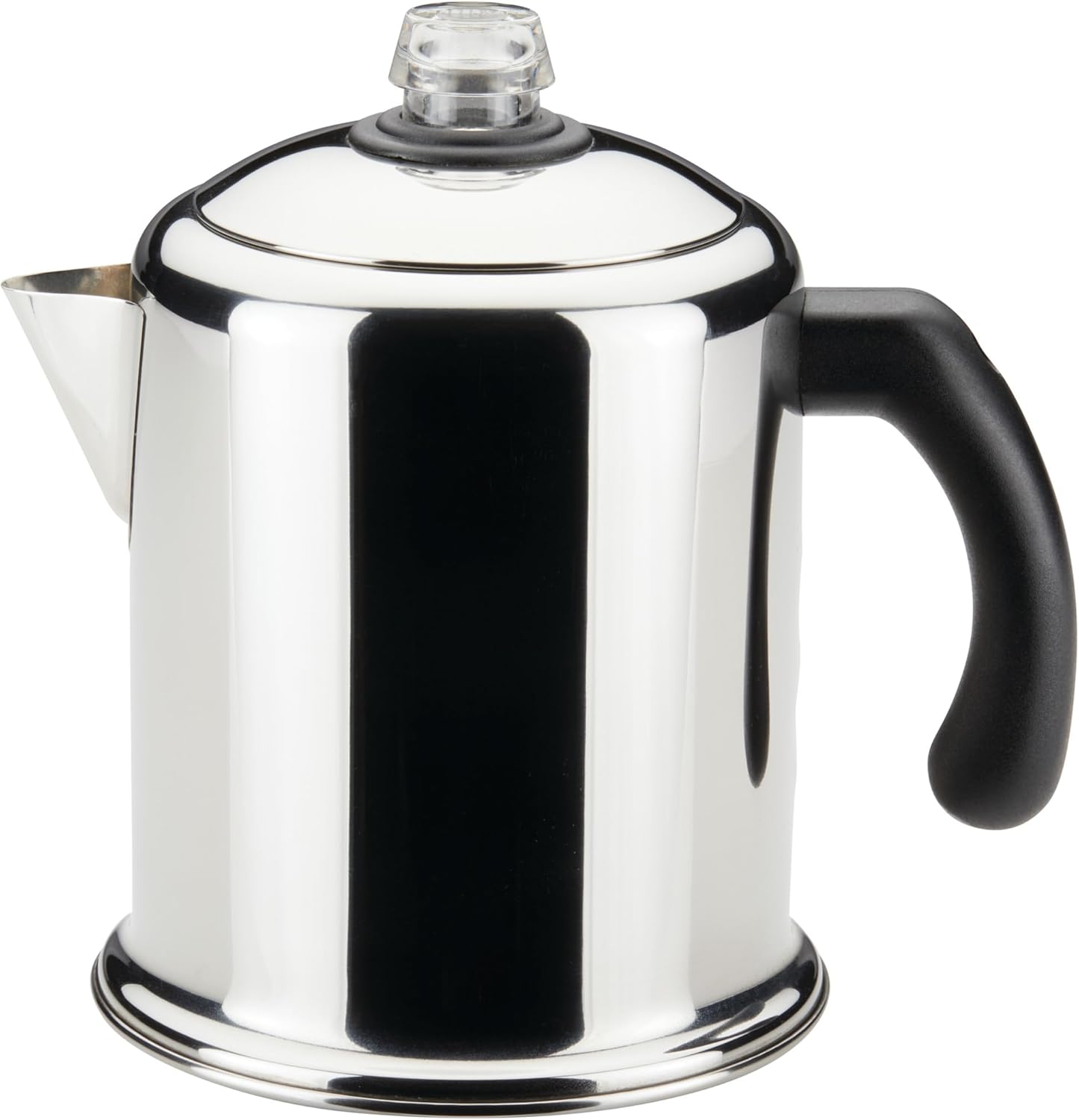 Farberware 50124 Classic Yosemite Stainless Steel Coffee Percolator - 8 Cup, Silver,Stovetop