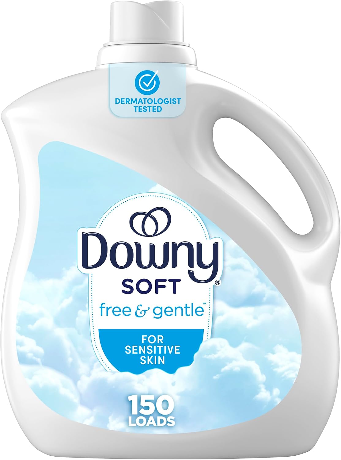 Downy Free & Gentle Fabric Softener (Fabric Conditioner), 111 fl oz, 150 Loads, Hypoallergenic