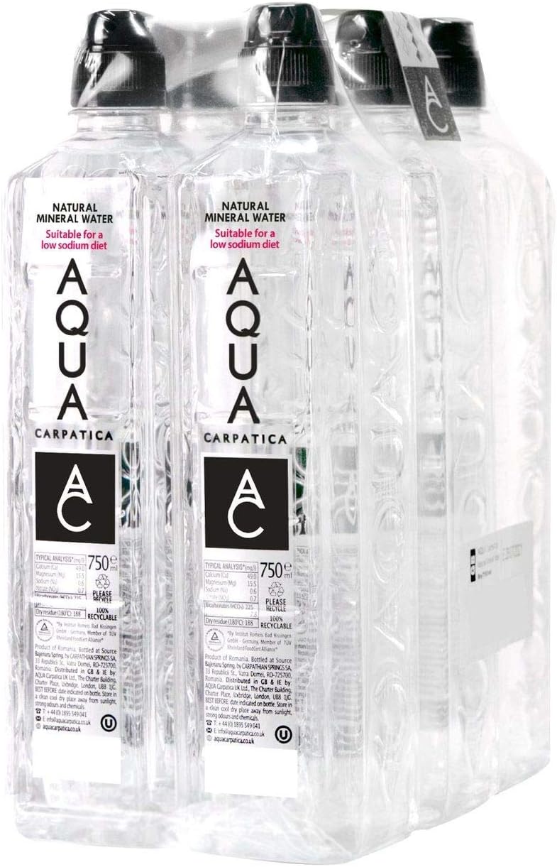 Aqua Carpatica Still Water Sports Cap 750ml (Pack of 6)