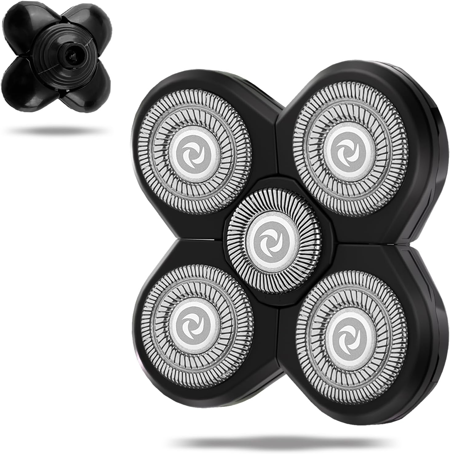 UPTARD Head Shaver Replacement Heads,Head Shaver Replacement Blades, Head Shavers for Bald Men,Head shavers for Men, Stainless Steel Rotary Blades for Electric Head Razor (black5)