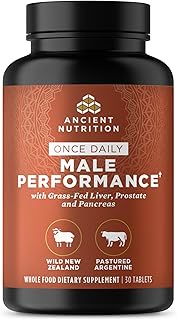 Ancient Nutrition Organ Supplements for Men, Once Daily Grass-Fed and Wild Organ Complex Capsules, Liver, Prostate, Pancreas Supports Male Performance, Healthy Aging, 30 Ct