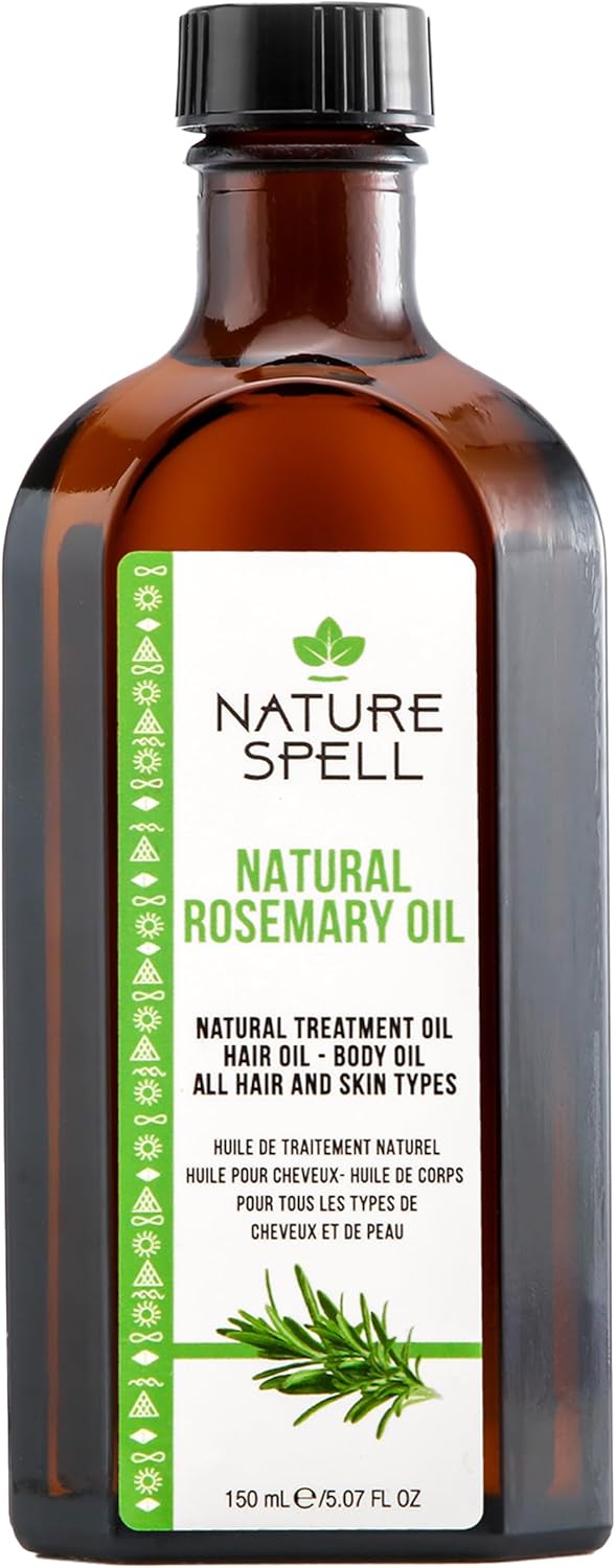 Nature Spell Rosemary Oil for Hair & Skin 150 ml – Rosemary Oil for Hair Growth – Treat Dry Damaged Hair to Target Hair Loss